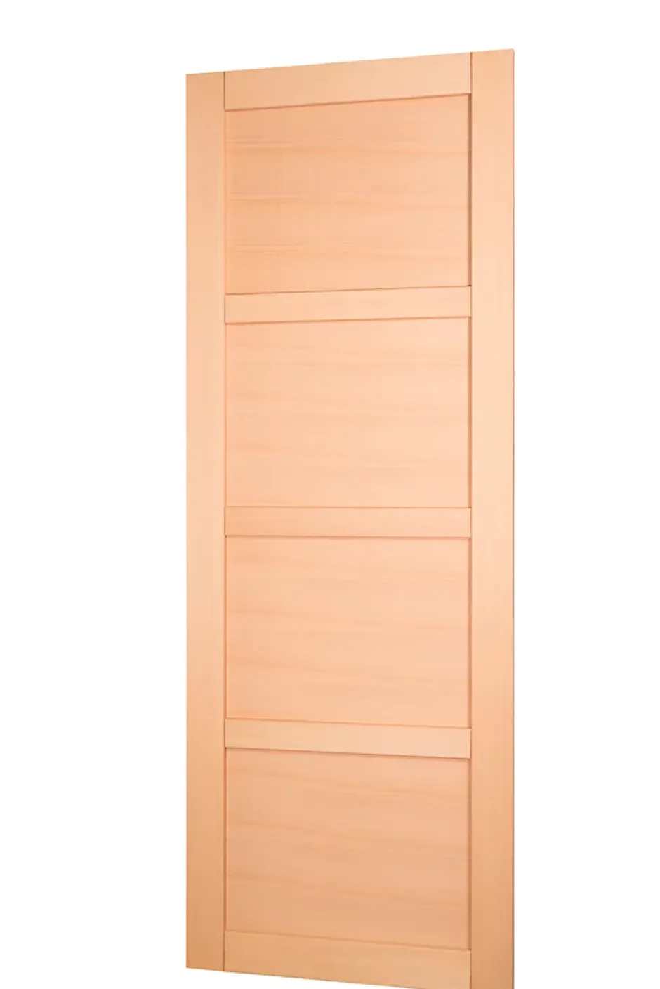 Lynporte Porte seule 4 Panneaux NOVA2 bois hêtre 2040 x 830