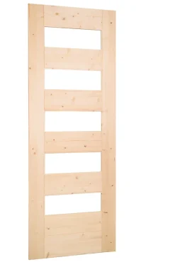 Lynporte Porte seule 5 Vitrages HORIZON bois épicéa 2040 x 930