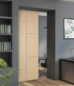 Porte seule bois isoplane ANTLIA1 730 frêne blanc européen-Lynporte Clearance