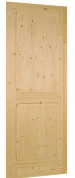 Lynporte Porte seule bois épicéa ANDROMEDA 2 panneaux 930