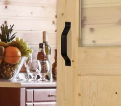 Lynporte Porte seule bois épicéa ANDROMEDA 1 vitrage 730