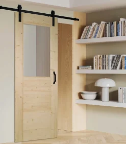 Lynporte Porte seule bois épicéa HORIZON 1 vitrage 730