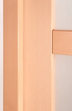 Porte seule NOVA2 4 Vitrages bois hêtre 2040 x 630-Lynporte Discount