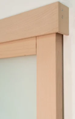 Porte seule NOVA2 4 Vitrages bois hêtre 2040 x 830-Lynporte Discount