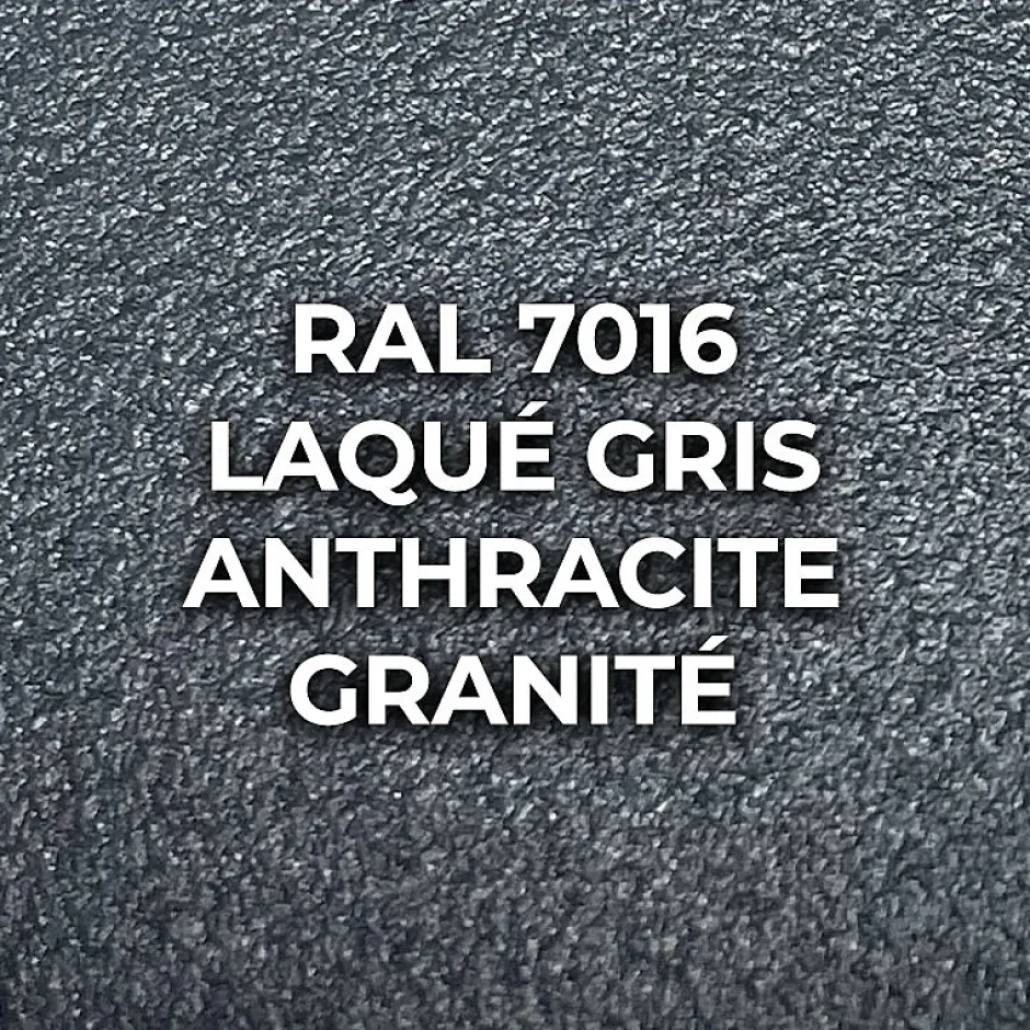 Porte simple coulissante droite H 2088 x L 1067 mm - 3 verres horizontaux - trempé 6 mm clair - gris-MySystem Discount