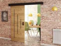 Abiks Meble Portes coulissantes Beni Y 90x204 (chêne craft)