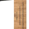 Portes coulissantes Salwador Y 90x204 cm (Chêne Craft / Noir / Noir)-Abiks Meble Hot