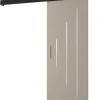 Portes coulissantes Salwador Y 90x204 cm (Cachemire / Noir / Argent)-Abiks Meble Sale