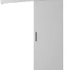Abiks Meble Portes coulissantes Salwador I 70x204 cm (Blanc / Blanc / Noir)