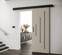 Portes coulissantes Salwador Y 70x204 cm (Cachemire / Noir / Noir)-Abiks Meble New