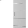 Portes coulissantes Salwador IV 90x204 cm (Blanc / Blanc / Argent)-Abiks Meble Online