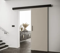Abiks Meble Portes coulissantes Salwador I 70x204 cm (Cachemire / Noir / Noir)