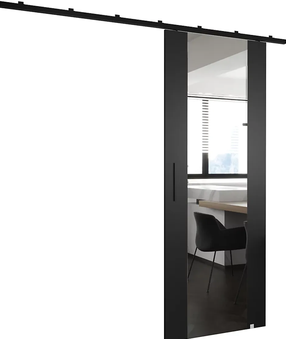 Abiks Meble Portes coulissantes Zonda II 80x204 cm (Noir)