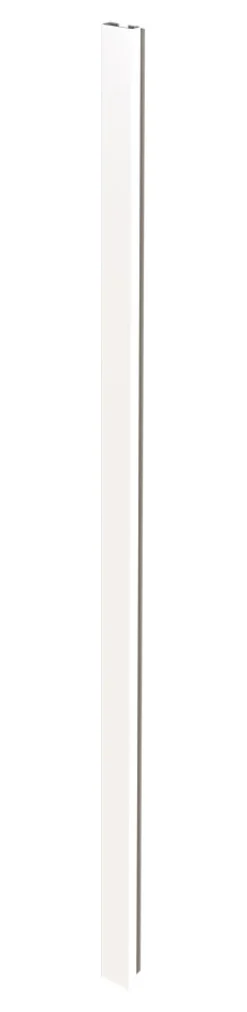 Poteau de terminaison en alumium coloris blanc thermolaqué H.108cm