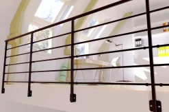 Poteau latéral pour garde corps noir-Alumin'home Hot