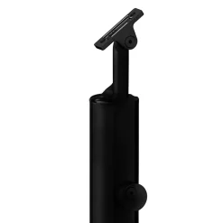 Fortia Poteau pose applique BARRANCO BLACK balustrade aluminium noir H.113,7 cm