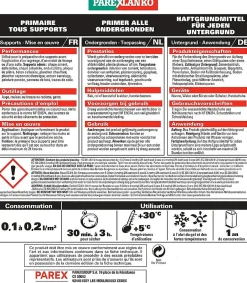 Parexlanko Primaire tous supports 2 litres