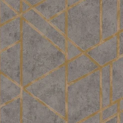 Profhome 369281-GU Papier peint à motifs graphiques légèrement texturé subtilement chatoyant 5,33 m2