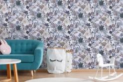 381751-GU Papier peint floral lisse mat 5,33 m2-Profhome Sale