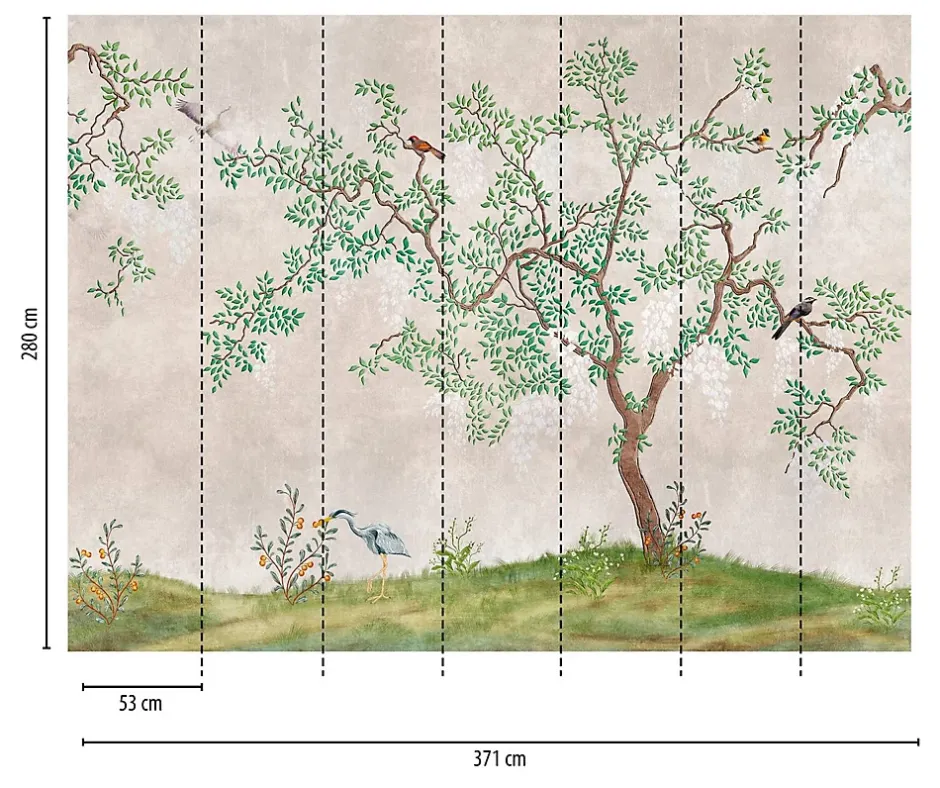 Profhome 382331-GU Papier peint photo lisse mat 3,71 m x 2,8 m