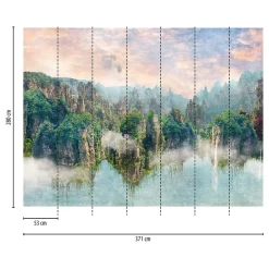 Profhome 399081-GU Papier peint photo lisse mat 3,71 m x 2,8 m