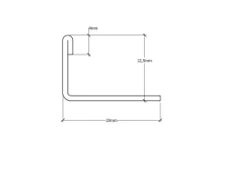 Profil angulaire J en acier inoxydable pour les carreaux 12mm x 2700mm - gunmetal-Ilcom Outlet