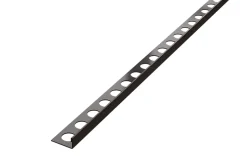 Ilcom Profil angulaire J en acier inoxydable pour les carreaux 8mm x 2700mm - gunmetal