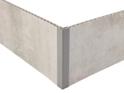 Grosfillex Profil d'angle de finition clipsable 5/8 mm gris