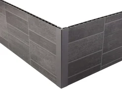 Grosfillex Profil d'angle de finition clipsable 5/8 mm carbone