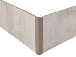 Grosfillex Profil d'angle de finition clipsable 5/8 mm taupe