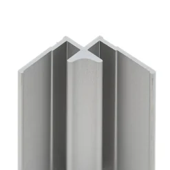 Profilé d'angle intérieur pour panneaux muraux DécoDesign, alu argenté-Schulte New