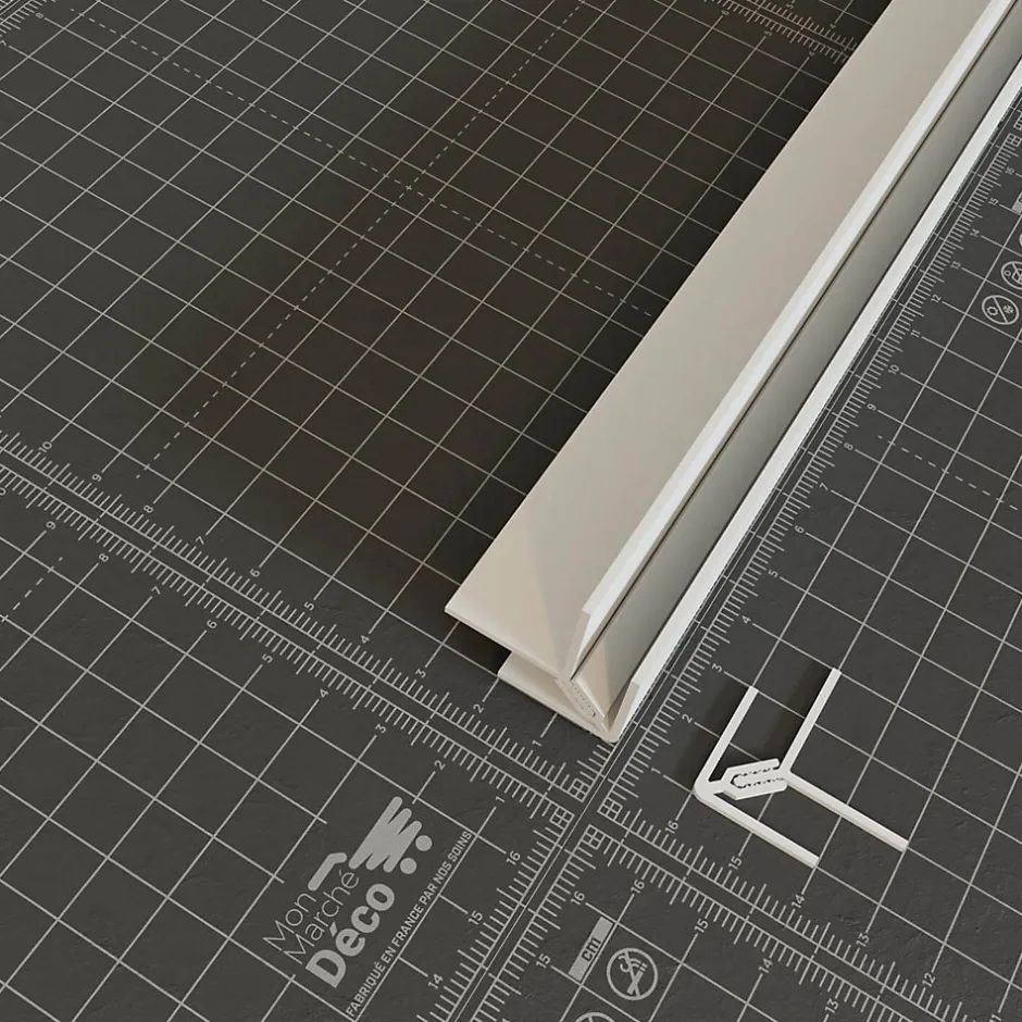 Tecnoprofils Profil d'Angle PVC Alimentaire 8 mm - Longueur 2.60 m - Blanc
