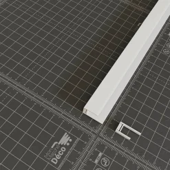 Tecnoprofils Profil d'Arrêt PVC Clipsable 8 mm - Longueur 2.60 m - Blanc