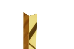 Profilé décoratif L Angle extérieur en acier inoxydable 30 mm x 30 mm x 2700 mm - or poli-Ilcom New