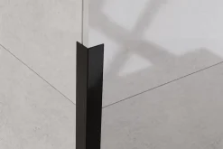 Profilé décoratif L Angle extérieur en acier inoxydable 30 mm x 30 mm x 2700 mm - noir satiné-Ilcom Sale