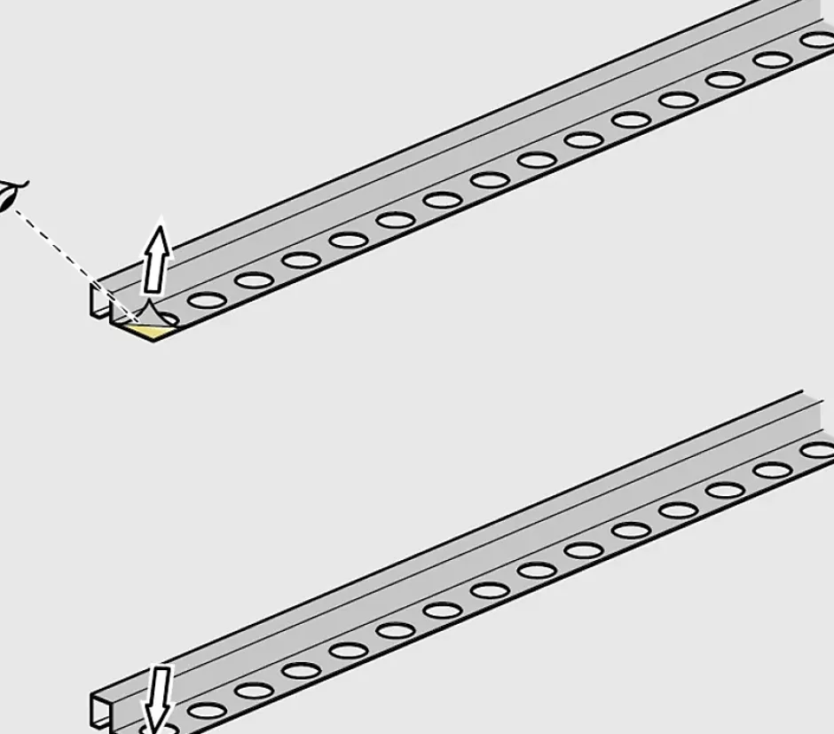 Ilcom Profilé décoratif L Angle extérieur en acier inoxydable 30 mm x 30 mm x 2700 mm - cuivre satiné