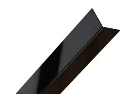 Profilé décoratif L Angle extérieur en acier inoxydable 30 mm x 30 mm x 2700 mm - noir poli-Ilcom Online