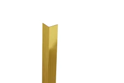 Profilé décoratif L Angle extérieur en acier inoxydable 30 mm x 30 mm x 2700 mm - or satiné-Ilcom Online