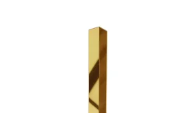 Profilé décoratif Li Angle intérieur en acier inoxydable 30 mm x 30 mm x 2700 mm - or poli-Ilcom Clearance