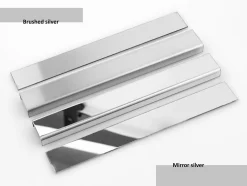 Ilcom Profilé décoratif Li Angle intérieur en acier inoxydable 30 mm x 30 mm x 2700 mm - argent satiné