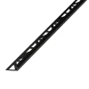 Diall Profilé de carrelage intérieur rond PVC noir lisse L.2,5m x l.2,7 cm x ep.9mm