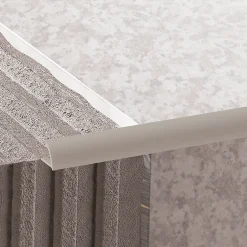 Profilé de carrelage intérieur 1/4 rond PVC taupe L.2,5m x l.2,7 cm x ep.9mm-Diall New