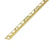 Diall Profilé de carrelage intérieur droit aluminium cuivre or L.2,5m x l.2,2cm x ep.8mm