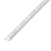 Profilé de carrelage intérieur droit PVC blanc lisse L.2,5m x l.2,28cm x ep.10mm-Diall