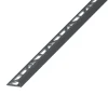 Diall Profilé de carrelage intérieur 1/4 rond PVC anthracite L.2,5m x l.2,7 cm x ep.9mm