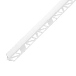Diall Profilé de carrelage intérieur rond PVC blanc lisse L.2,5m x l.3cm x ep.6mm