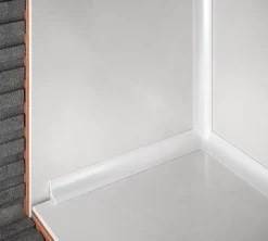 Diall Profilé de carrelage intérieur rond PVC blanc lisse L.2,5m x l.3cm x ep.6mm