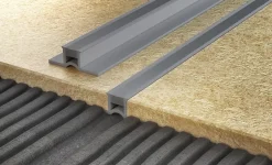 Diall Profilé de dilatation intérieur droit PVC gris lisse 23mmx250cm