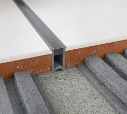 Diall Profilé de dilatation intérieur droit PVC gris lisse 23mmx250cm