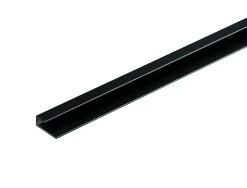 Profilé de finition alu noir pour dalles PVC Dumawall L. 260 x l.7 x H. 2 cm Ép 5 mm- Sale